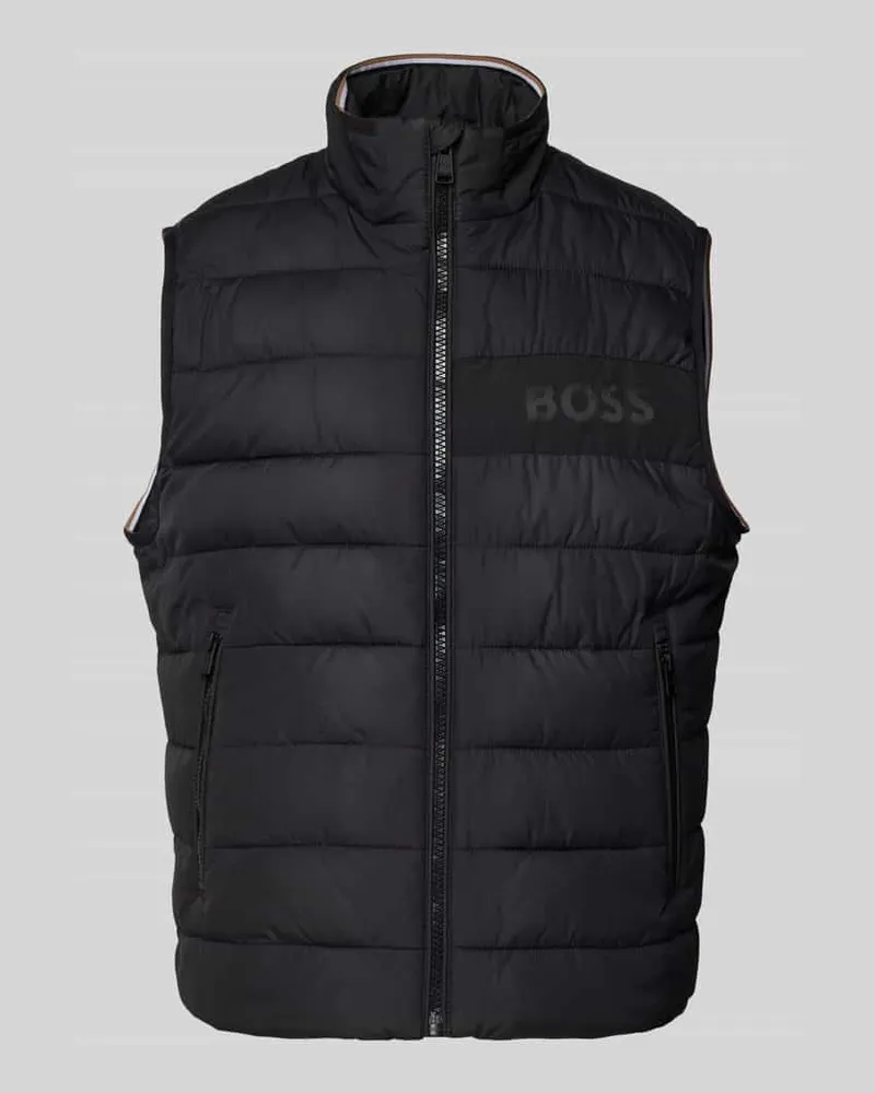 HUGO BOSS Steppjacke mit Label-Print Modell 'Cenito Black