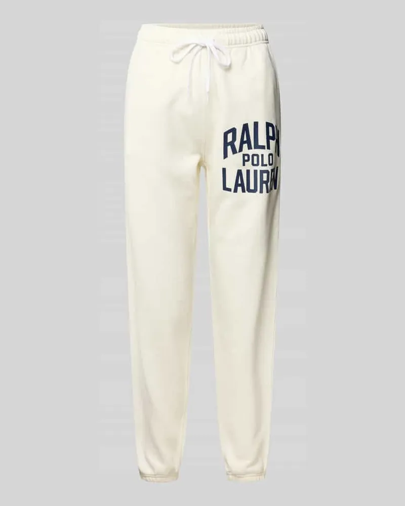 Ralph Lauren Sweatpants mit elastischem Bund Weiss