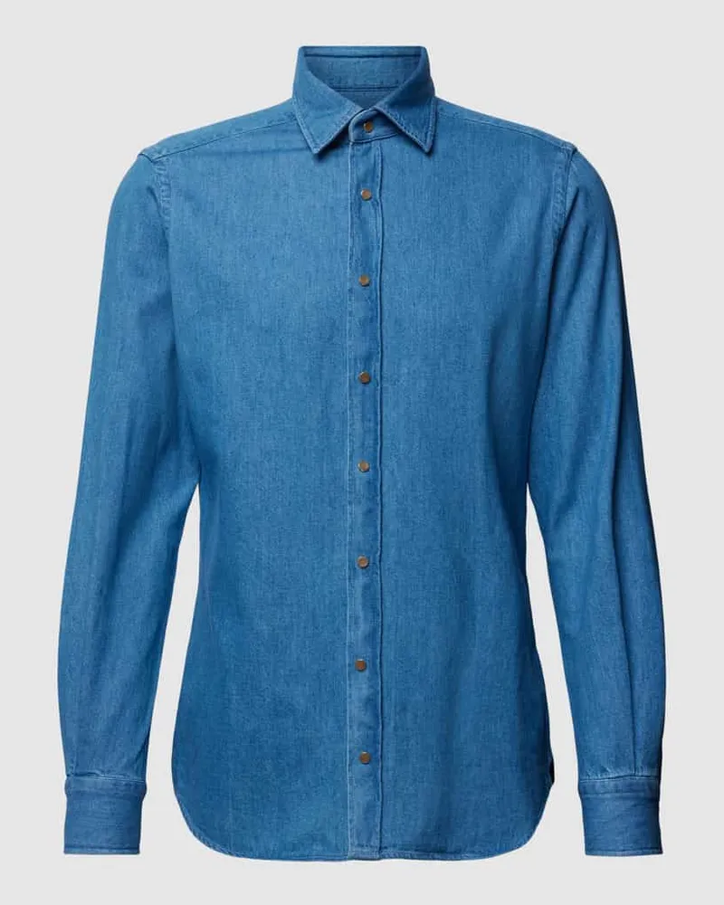 windsor. Freizeithemd in Denim-Optik Modell 'Livio Jeansblau
