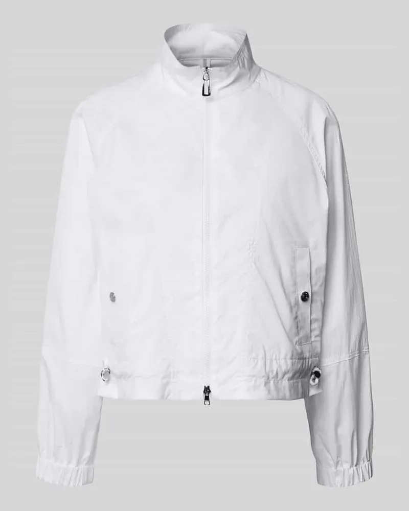 Marc Cain Regular Fit Jacke mit Stehkragen Weiss