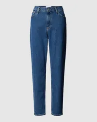 Calvin Klein Mom-Fit Jeans mit Label-Detail Jeansblau