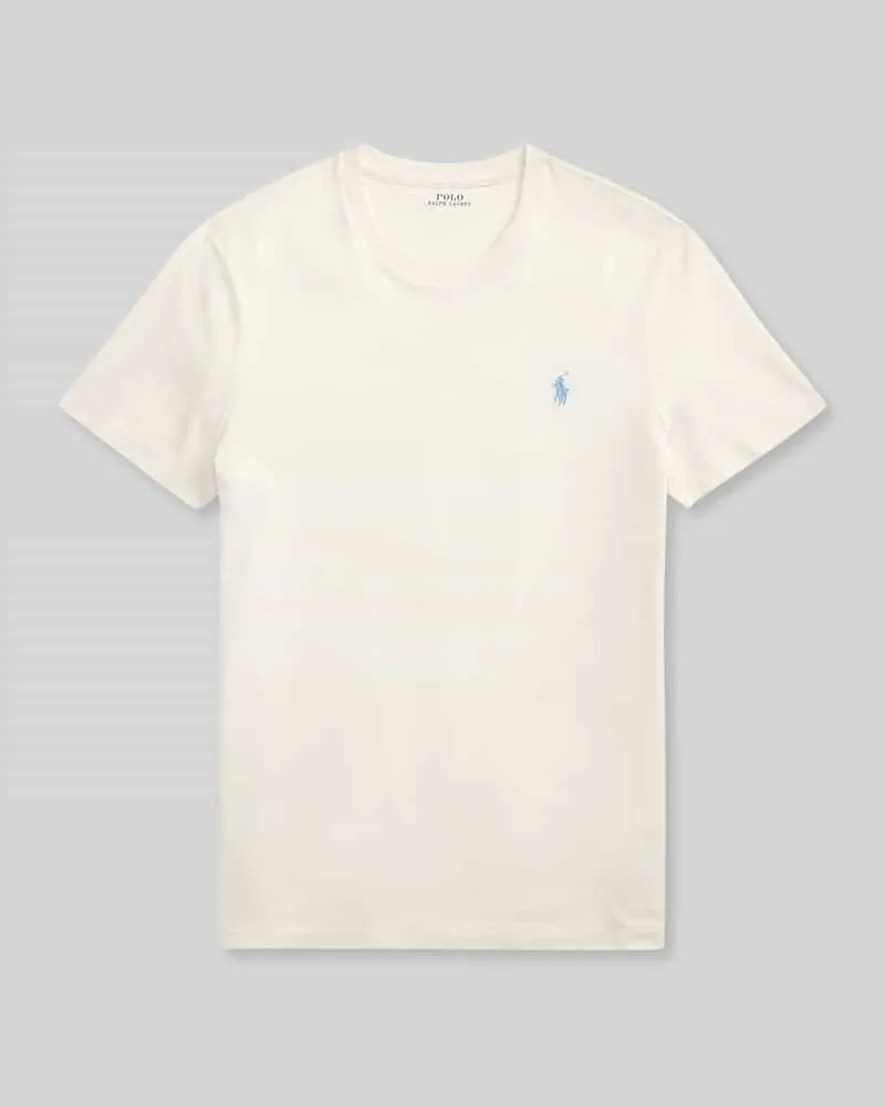 Ralph Lauren Regular Fit T-Shirt aus reiner Baumwolle Beige