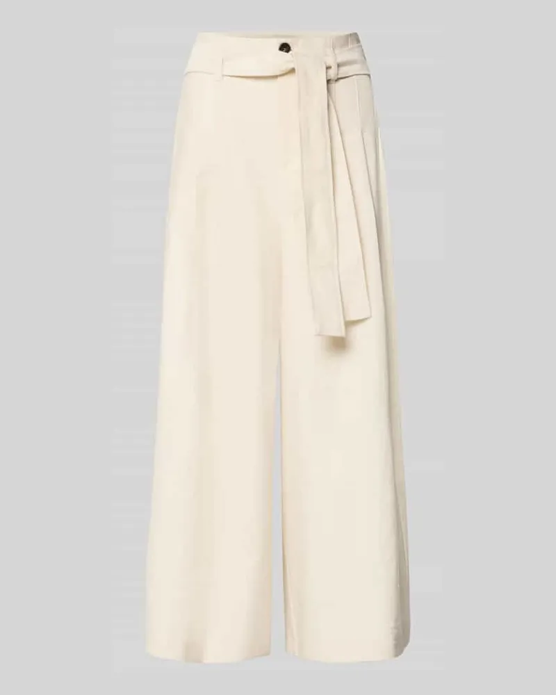 MAX&Co. Regular Fit Weite Hose mit Bindegürtel Modell 'LEGENDA Offwhite