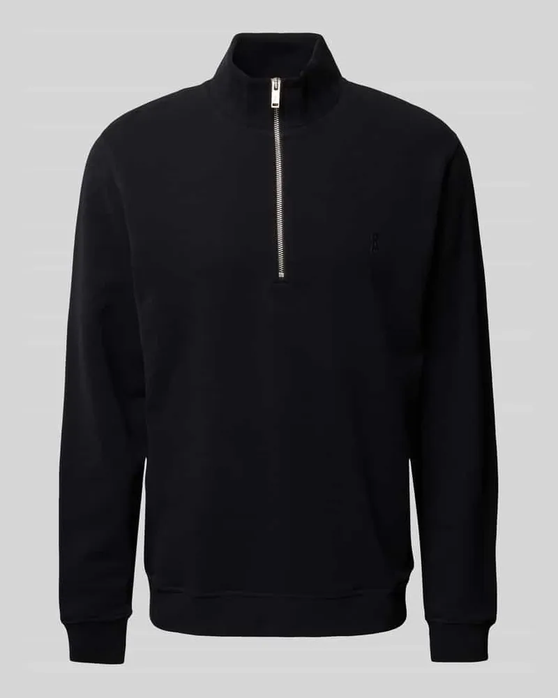 Armedangels Sweatshirt mit Label-Stitching Modell 'WAARLO Black