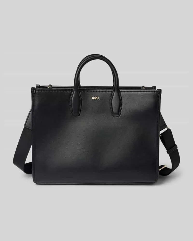 HUGO BOSS Tote Bag mit abnehmbarem Logo-Riemen Black