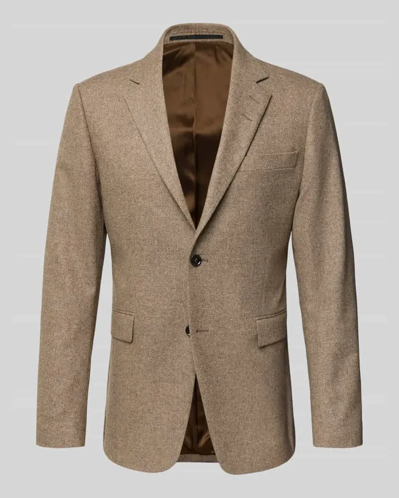 Tiger of Sweden Sakko aus Lammshearling mit Reverskragen Modell 'Justin Beige