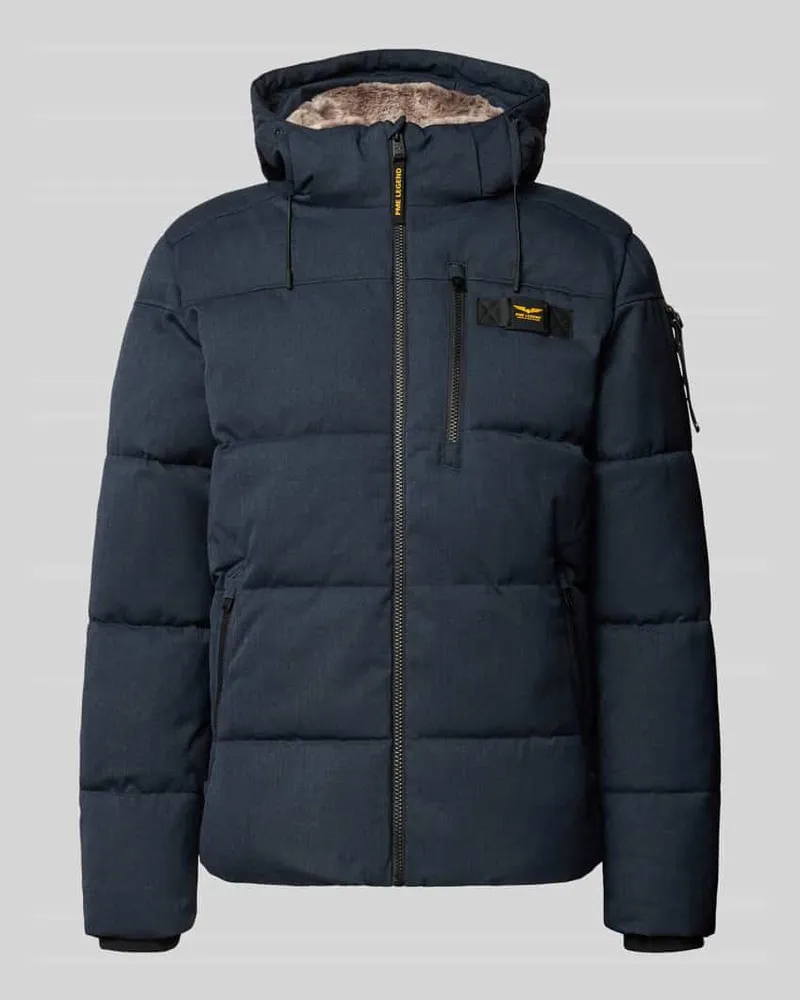 PME Legend Daunenjacke mit Kapuze und Brusttasche Marine