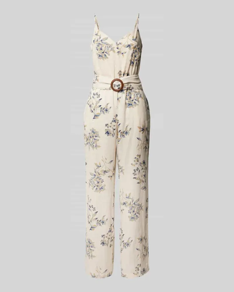 Ralph Lauren Jumpsuit mit floralem Print Modell 'STRAFANNE Marine