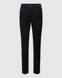 Marc Cain Slim Fit Jeans mit Label-Detail Black