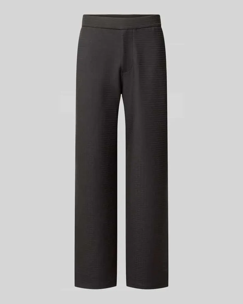 Emporio Armani Wide Fit Sweatpants mit Lyocell-Anteil Black