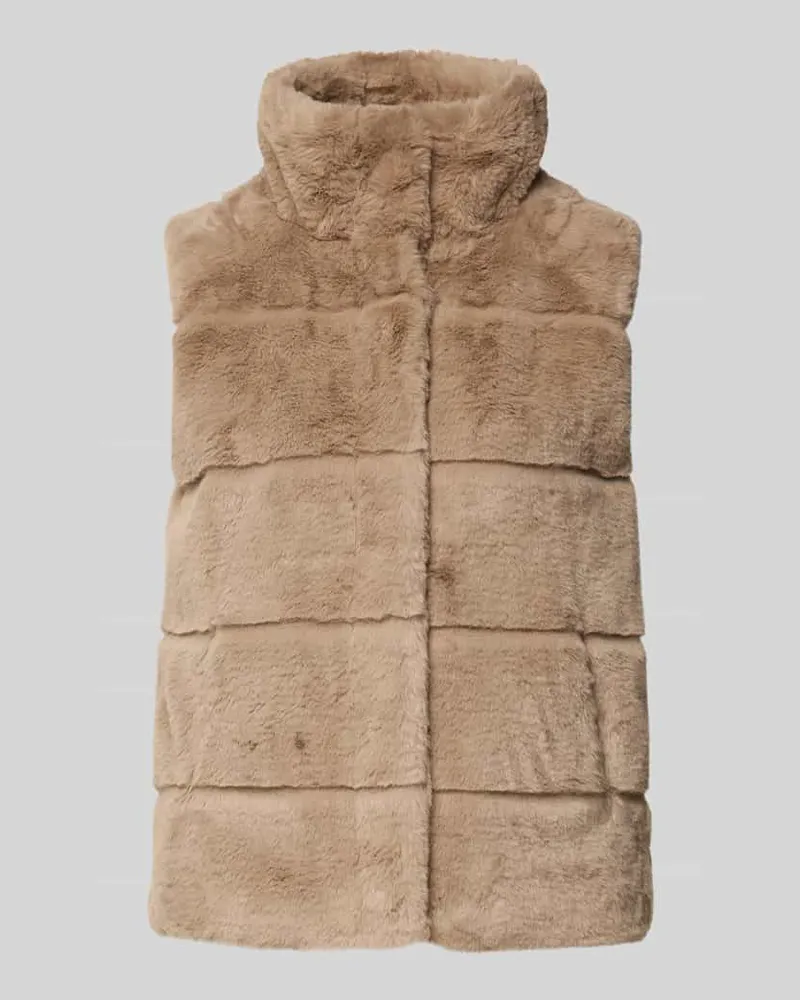 monari Weste mit Stehkragen Hellbraun