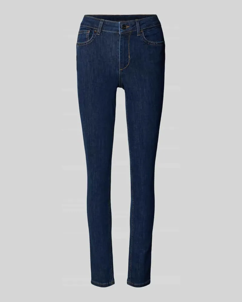 Liu Jo Skinny Fit Jeans mit Gesäßtaschen Dunkelblau