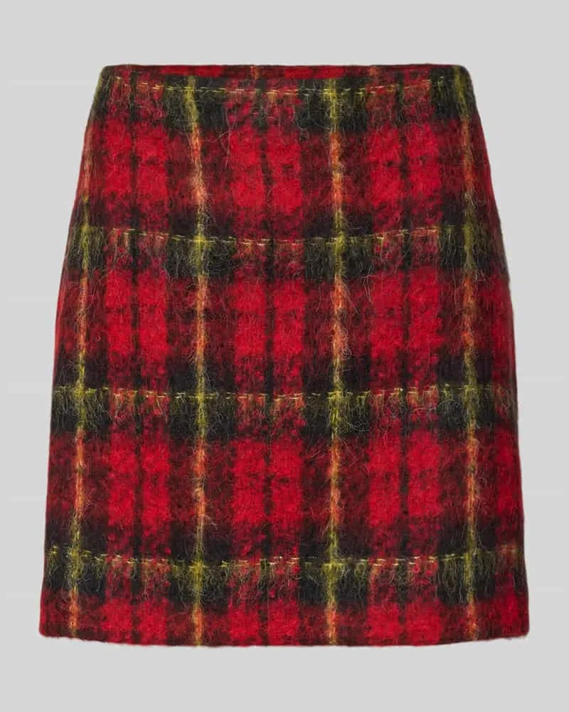 Ralph Lauren Minirock mit Nahtreißverschluss Rot