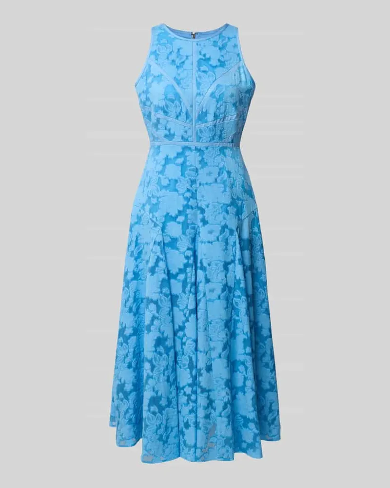 Ted Baker Midikleid aus reiner Viskose Modell 'Lee Hellblau