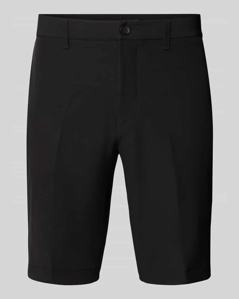 HUGO BOSS Slim Fit Chinoshorts mit Gürtelschlaufen Black