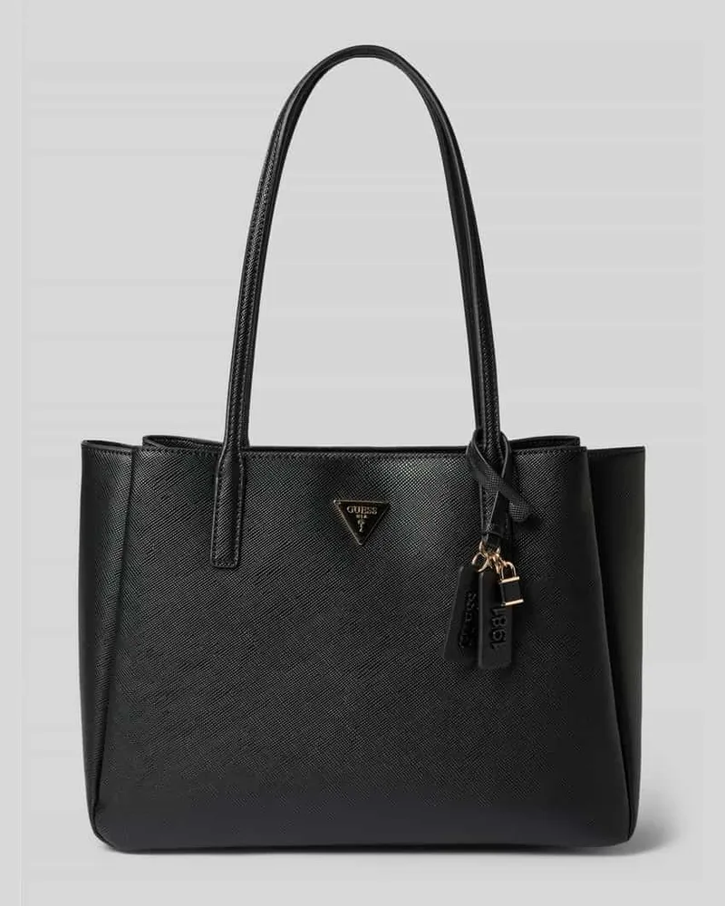 Guess Tote Bag in Leder-Optik Modell 'Noelle Black