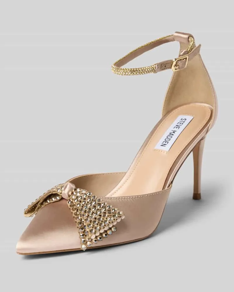 Steve Madden Brautschuhe mit Strasssteinen Modell 'Last Dance Taupe
