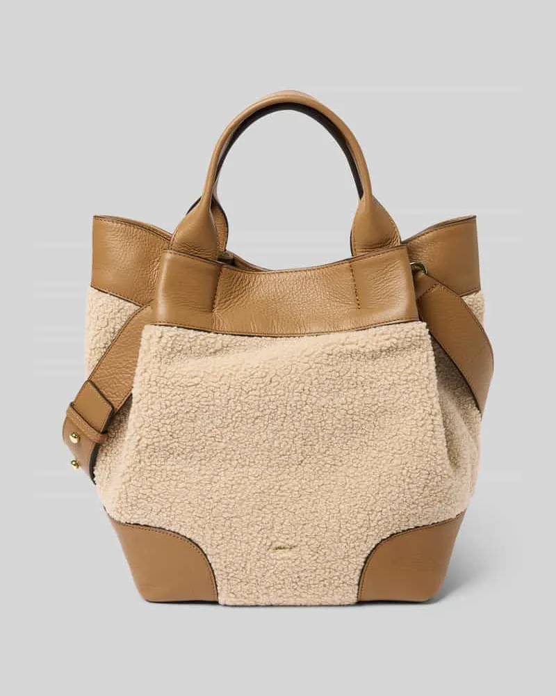 Abro Shopper mit Tragehenkel Cognac