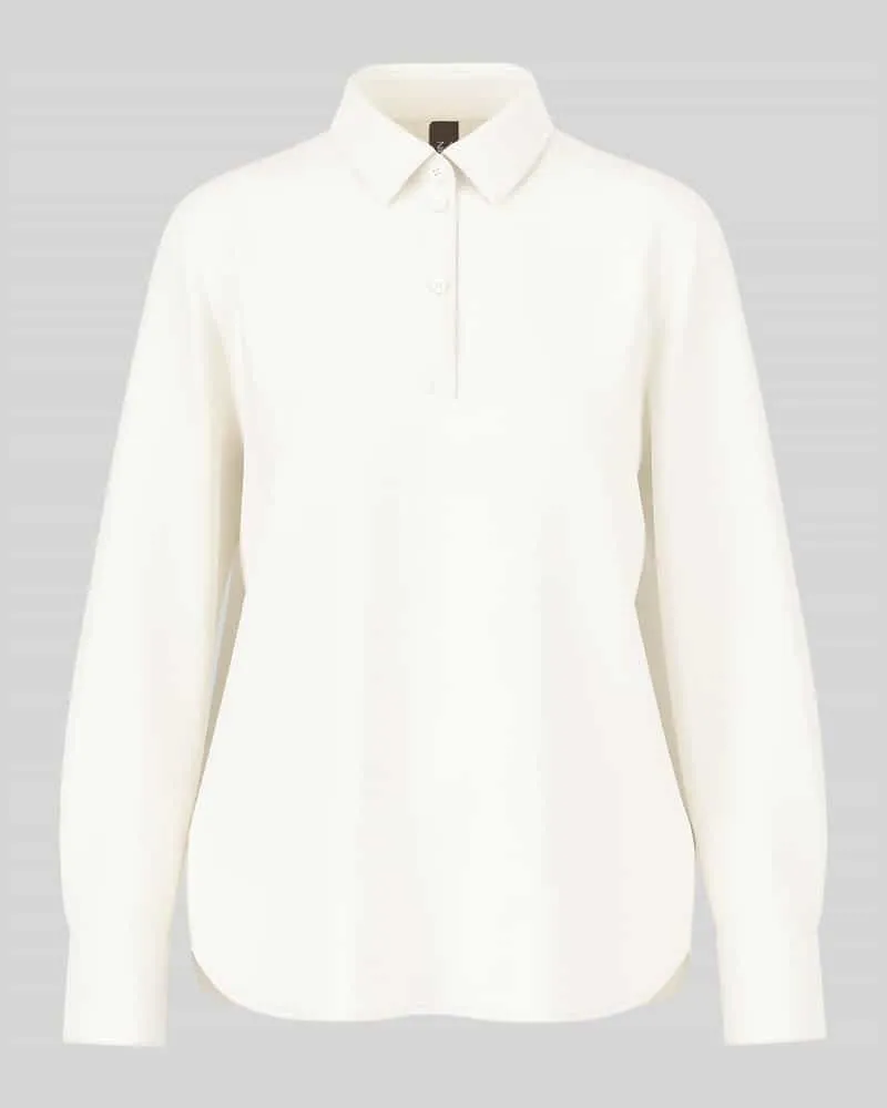 Marc Cain Hemdbluse mit Ballonärmeln Offwhite