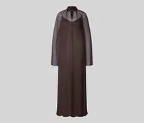 Maxikleid aus Viskose mit Stehkragen Modell 'ESTHER