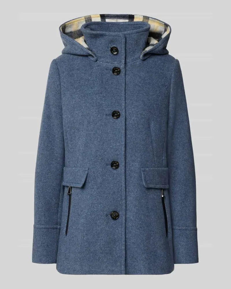 Gil Bret Regular Fit Parka aus Woll-Mix Blau