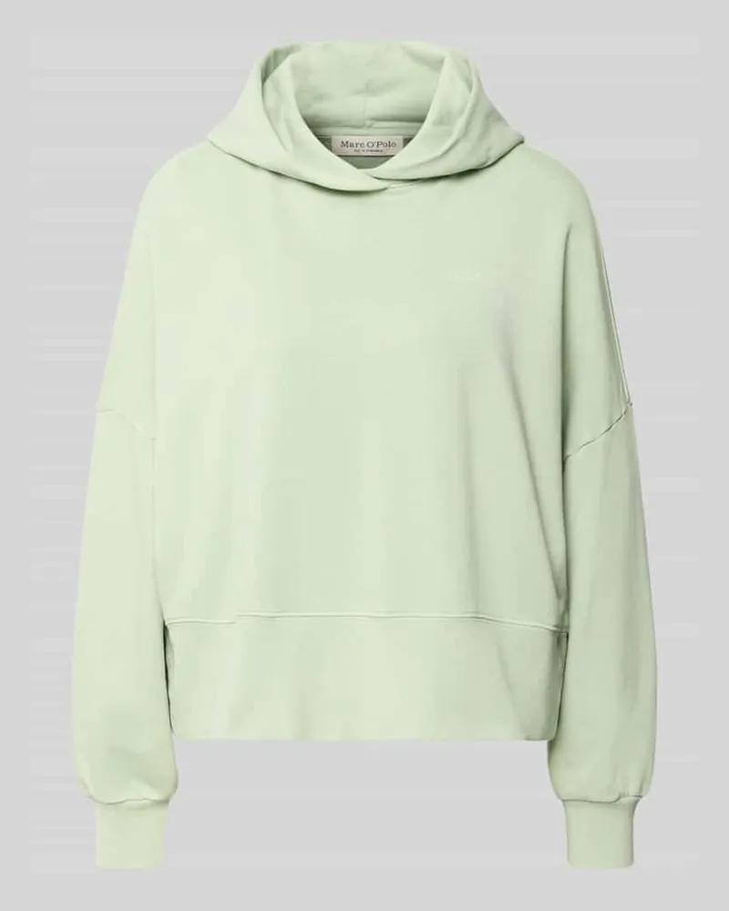 Marc O'Polo Relaxed Fit Hoodie aus reiner Baumwolle Gruen
