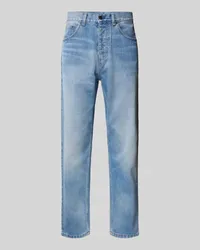 Carhartt WIP Tapered Fit Jeans im 5-Pocket-Design Modell 'NEWEL Jeansblau