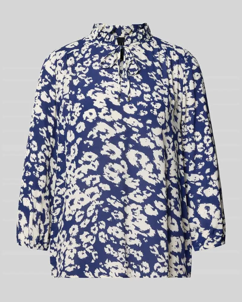 Marc Cain Regular Fit Bluse aus Viskose mit 3/4-Arm Royal