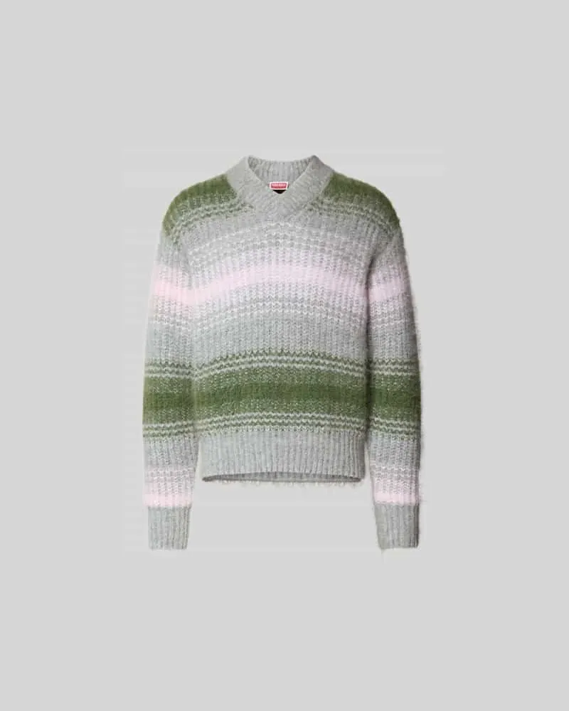 Kenzo Regular Fit Pullover aus Alpaka-Mix Mittelgrau