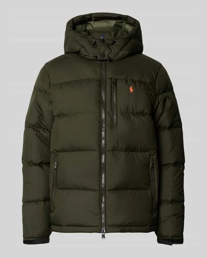 Ralph Lauren Daunenjacke mit Logo-Stitching Oliv