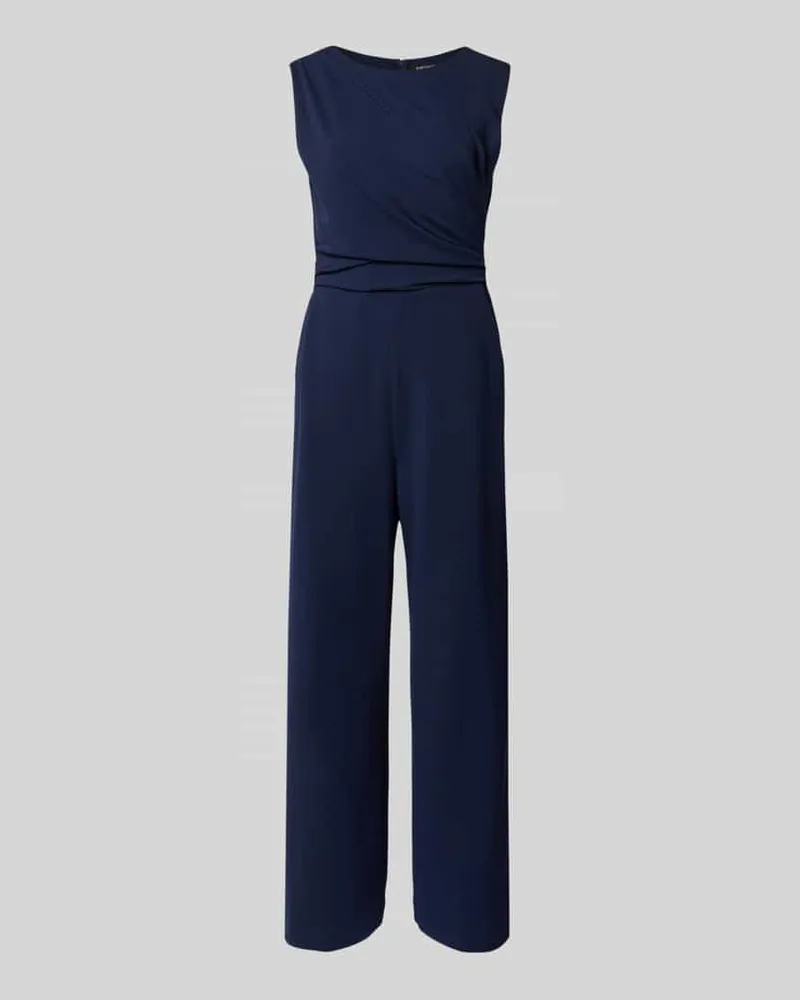 Swing Jumpsuit mit Rundhalsausschnitt Marine