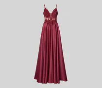 Abendkleid mit Spitzenbesatz