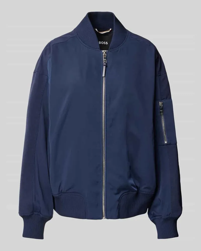 HUGO BOSS Bomberjacke mit Stehkragen Modell 'Pelinda Marine