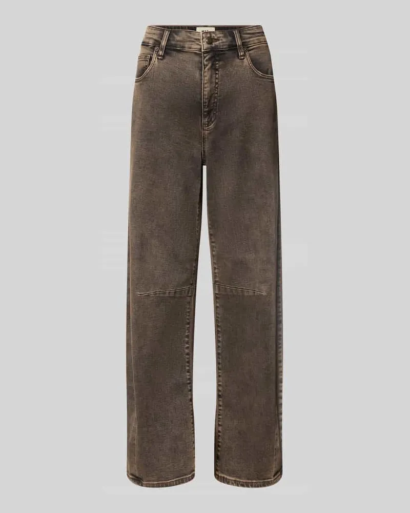 MAC Jeans Barrel Jeans aus Baumwoll-Lyocell-Mix Modell 'DAKOTA Schoko