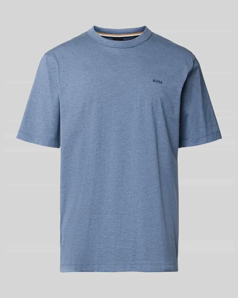 HUGO BOSS Regular Fit T-Shirt aus reiner Baumwolle Modell 'H-TAUT 15 Blau