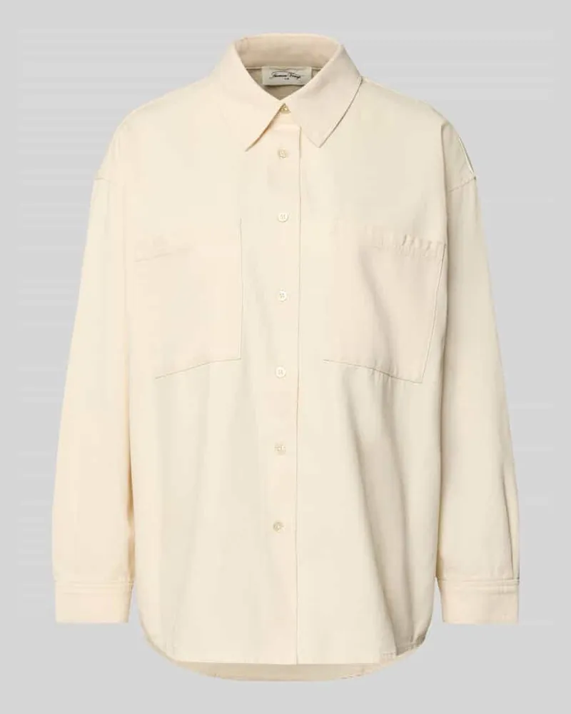 American Vintage Hemdbluse mit Knopfleiste Ecru