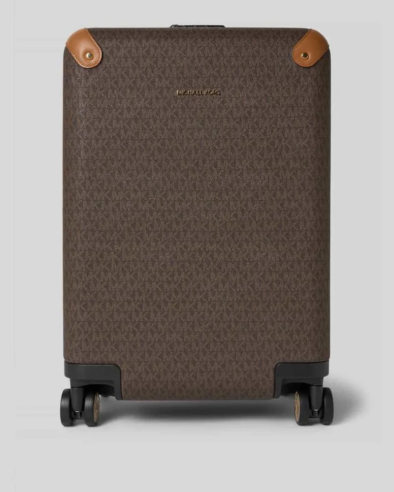 Michael Kors Trolley mit Label-Applikation Dunkelbraun
