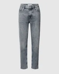 Calvin Klein Mom Fit Jeans im 5-Pocket-Design Modell 'MOM JEAN Hellgrau