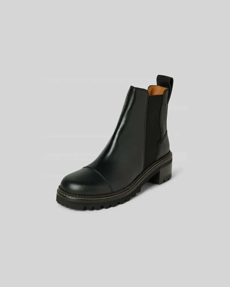 See by Chloé Chelsea Boots mit elastischem Einsatz Black