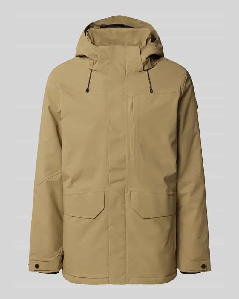Killtec Jacke mit Kapuze Taupe