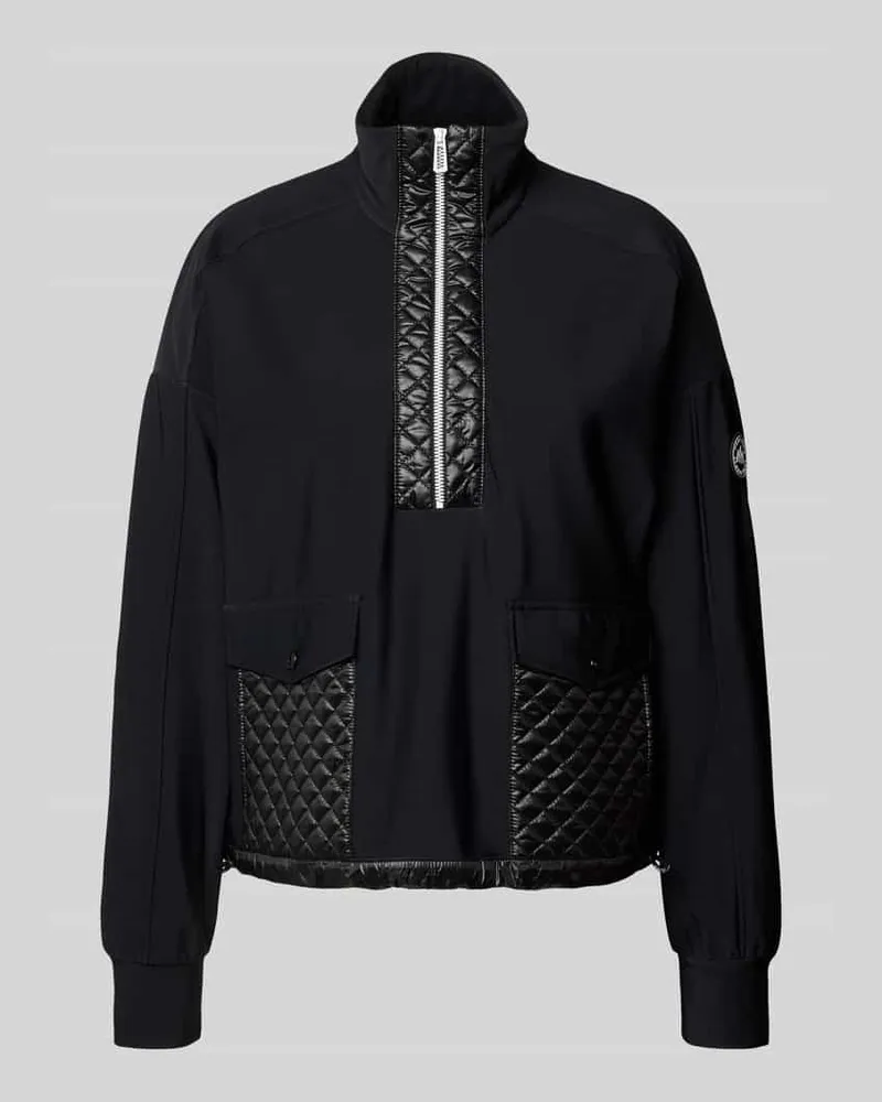 Marc Cain Sweatshirt mit Stehkragen Black