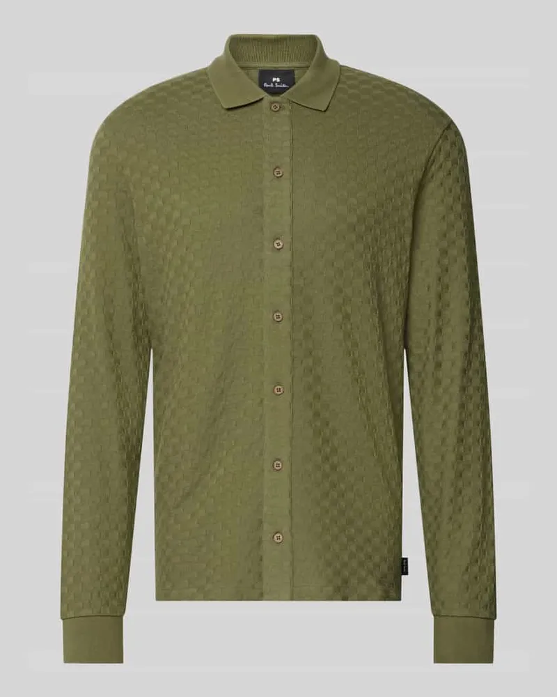 Paul Smith Regular Fit Freizeithemd mit Kentkragen Khaki