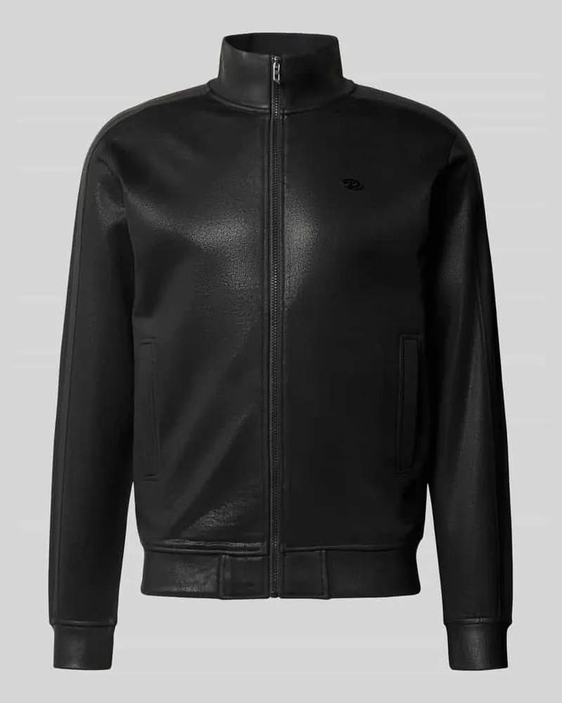 Diesel Bomberjacke mit Logo-Detail Modell 'S-GLOSSY Black