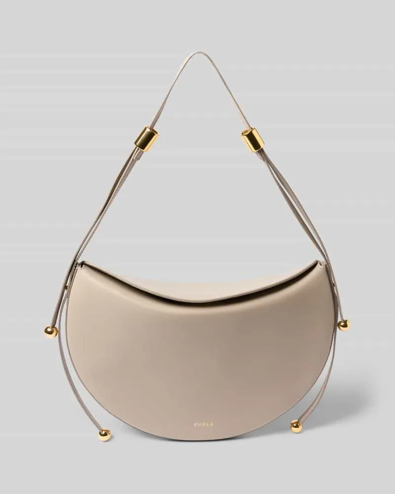 Furla Shoulder Bag mit Logo-Print Modell 'Moonstone Beige