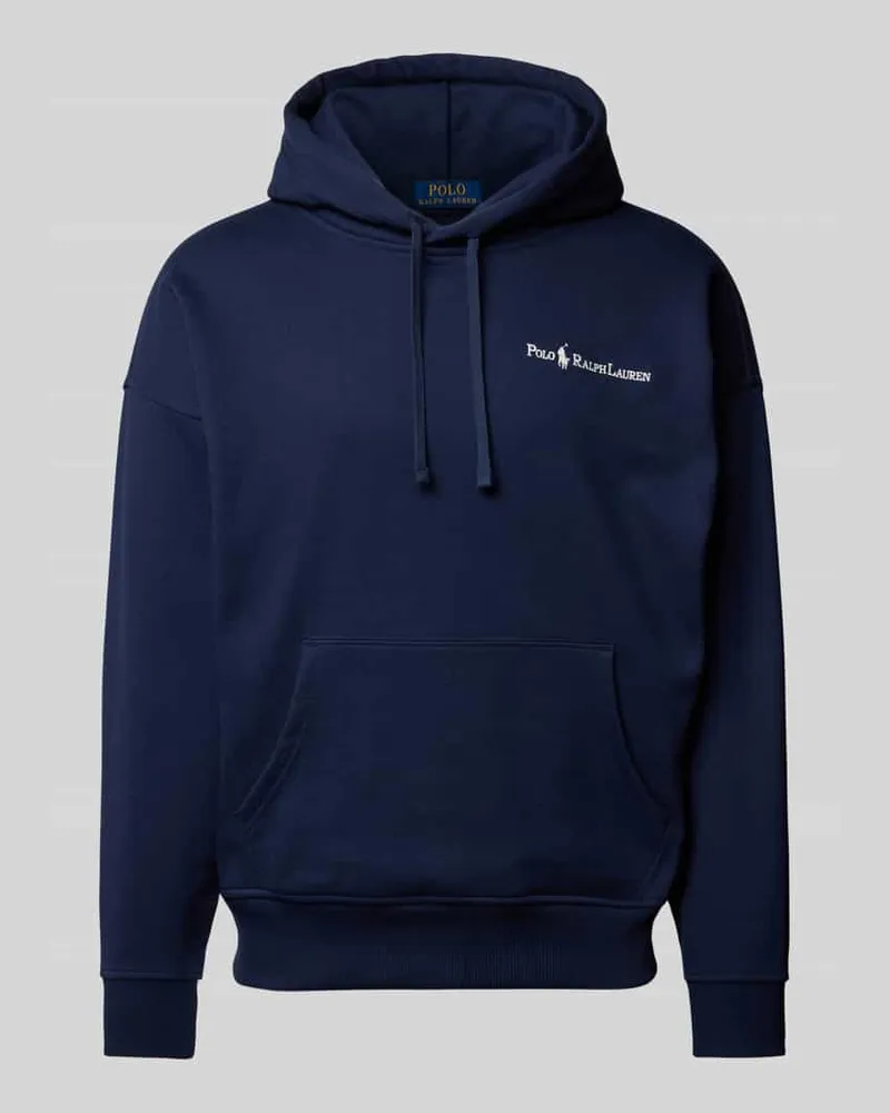 Ralph Lauren Hoodie mit Label-Stitching Marine