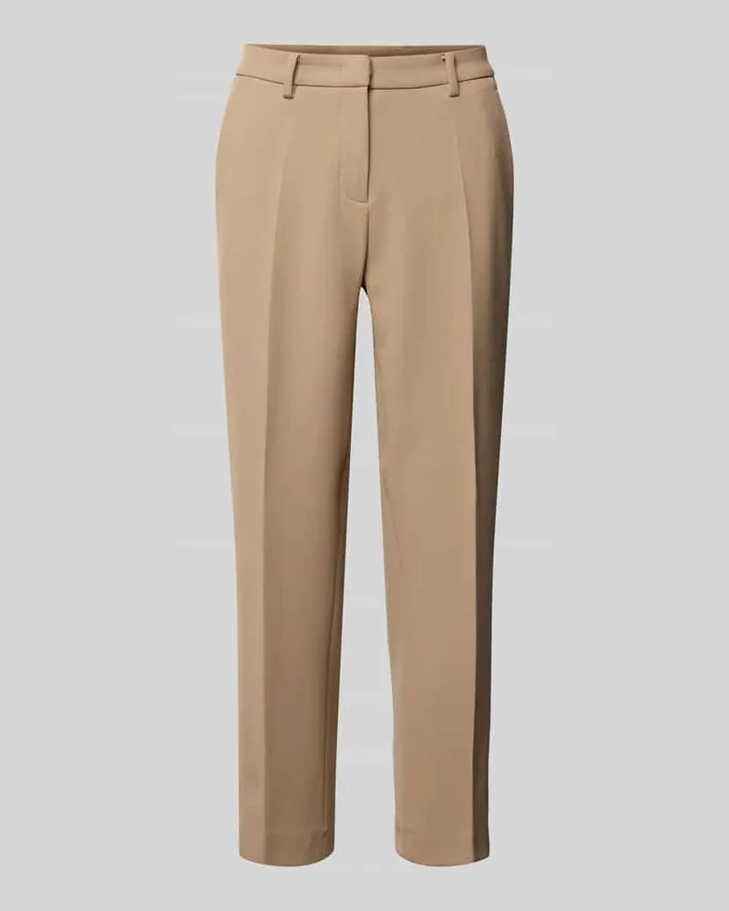 Cambio Stoffhose mit Bügelfalte Modell 'KRYSTAL Camel