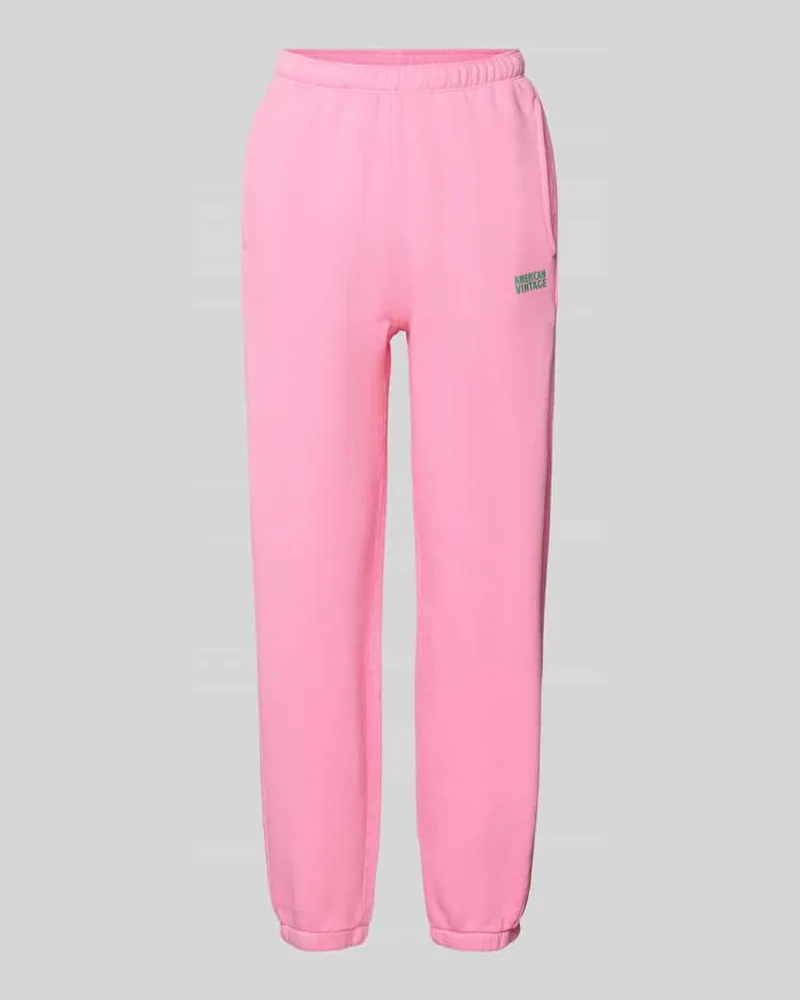 American Vintage Loose Fit Sweatpants mit Seitentaschen Modell 'ZUBIRD Rosa