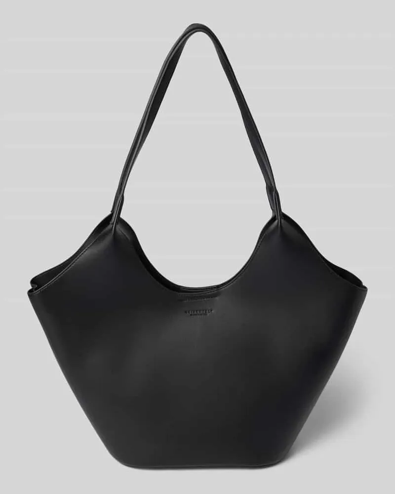SEIDENFELT Shopper in Leder-Optik Modell 'Nelma Tulip Black