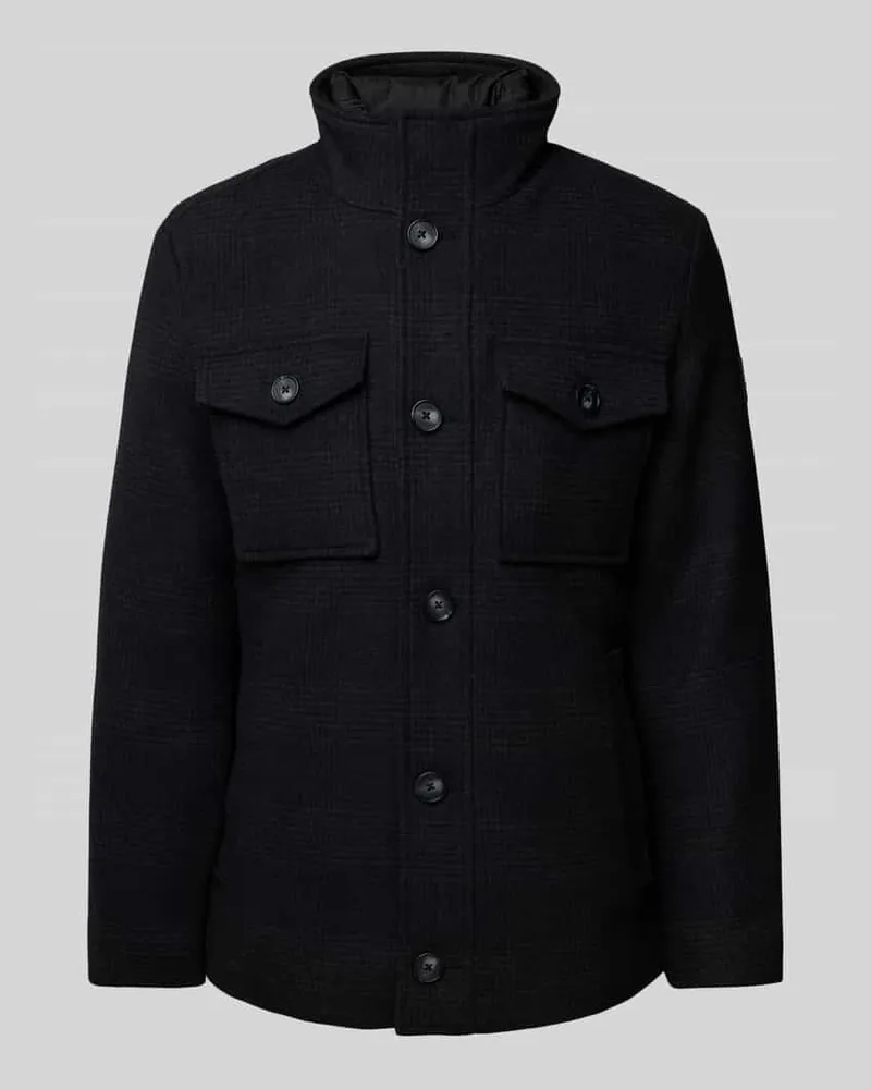 Tom Tailor Regular Fit Jacke mit Wolle Black