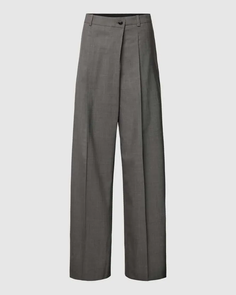 HUGO BOSS Stoffhose mit Bügelfalten Modell 'Tenly Mittelgrau